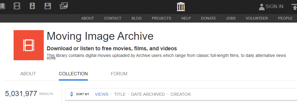 Internet Archive Movie Archive