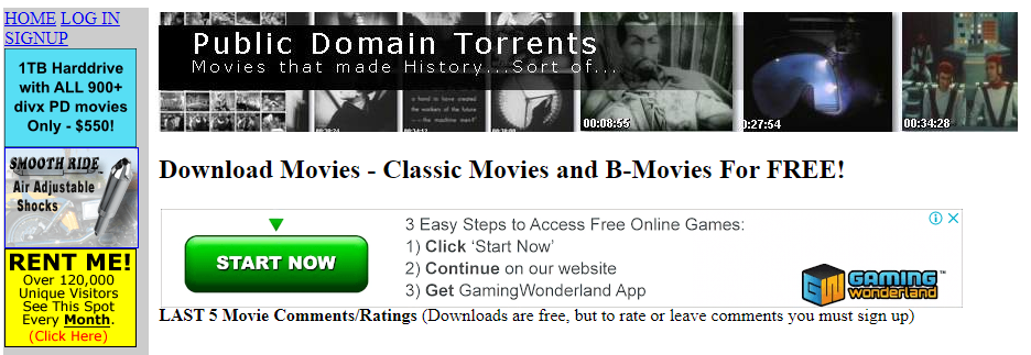 Public Domain Torrents