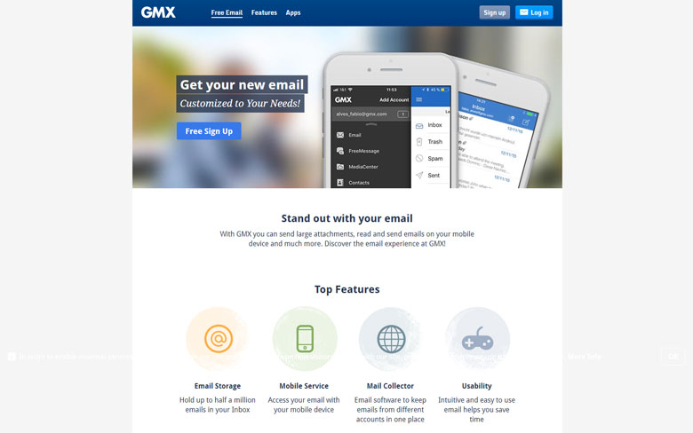 GMX Email Free Email Services