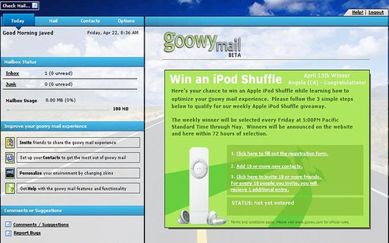 Goowy Mail Email Service