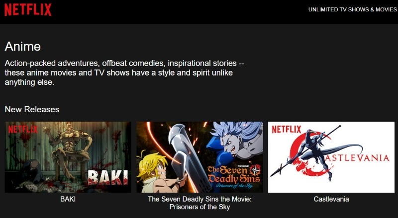 netflix anime