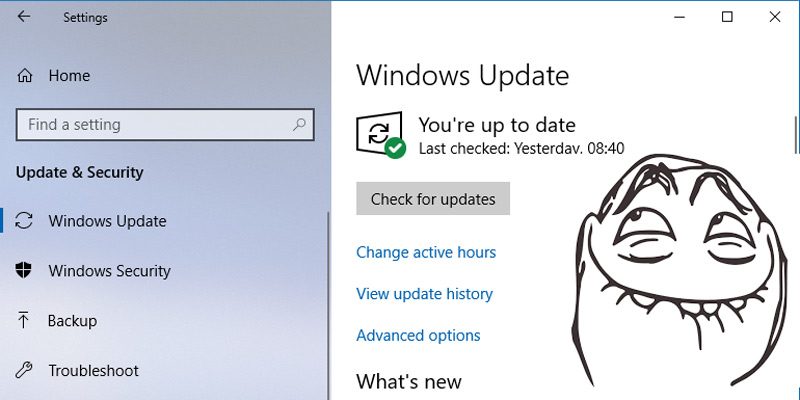 windows 10 update problems