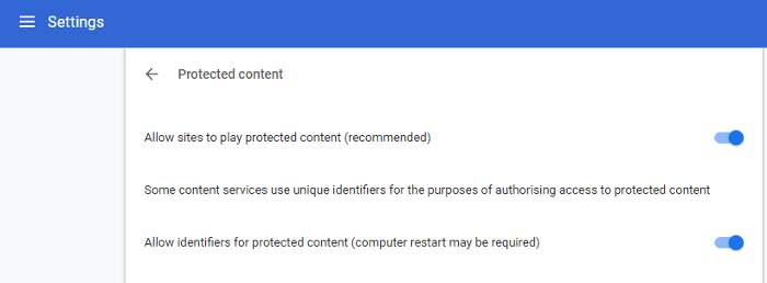 Spotify Web Player Not Working Enabled Protected Content