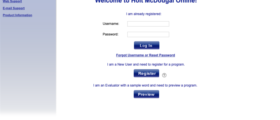 hrw com login