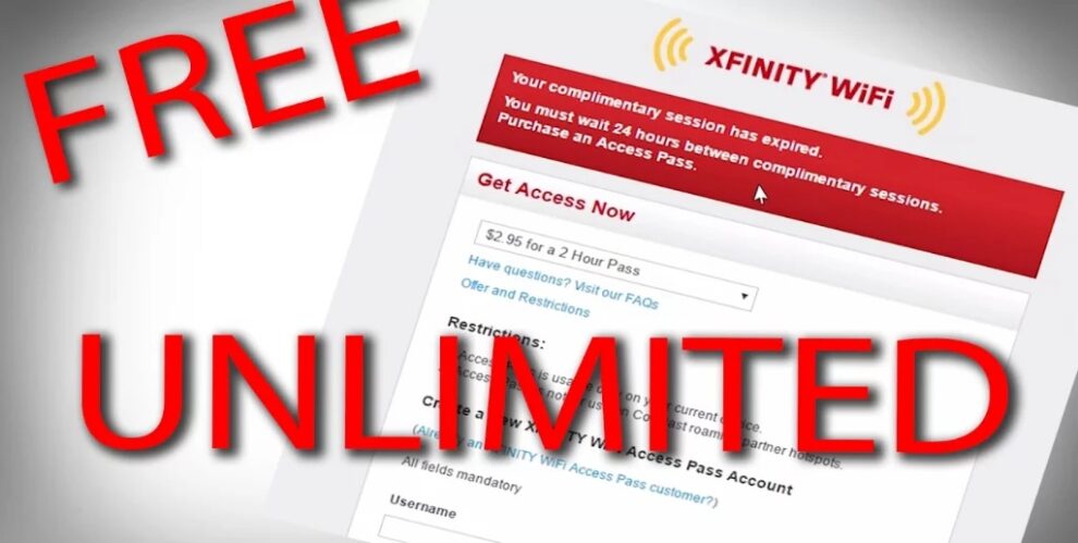 xfinity free pass