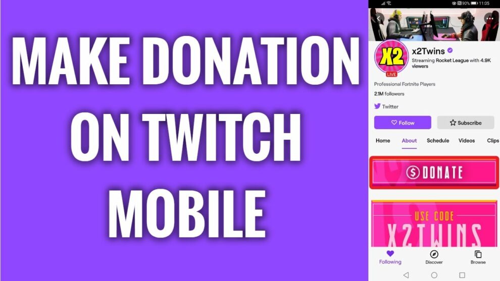 how to donate on twitch