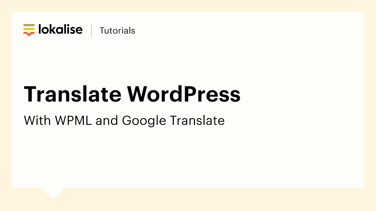 Translating Your WordPress Strings With Lokalise