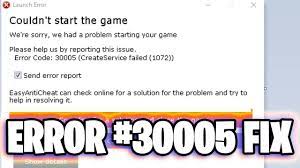 Why Fortnite error code 30005 is Occurring