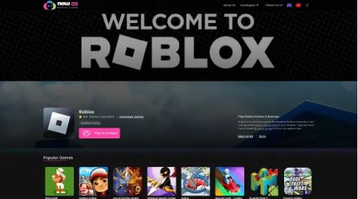 At the top, use the search function to search for Roblox