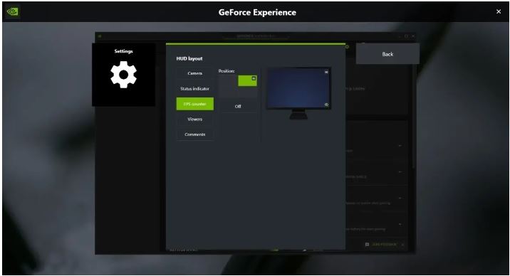  GeForce Experience in-game overlay