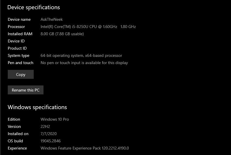 Minimum System Requirements