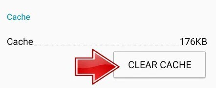 click the Clear Cache button