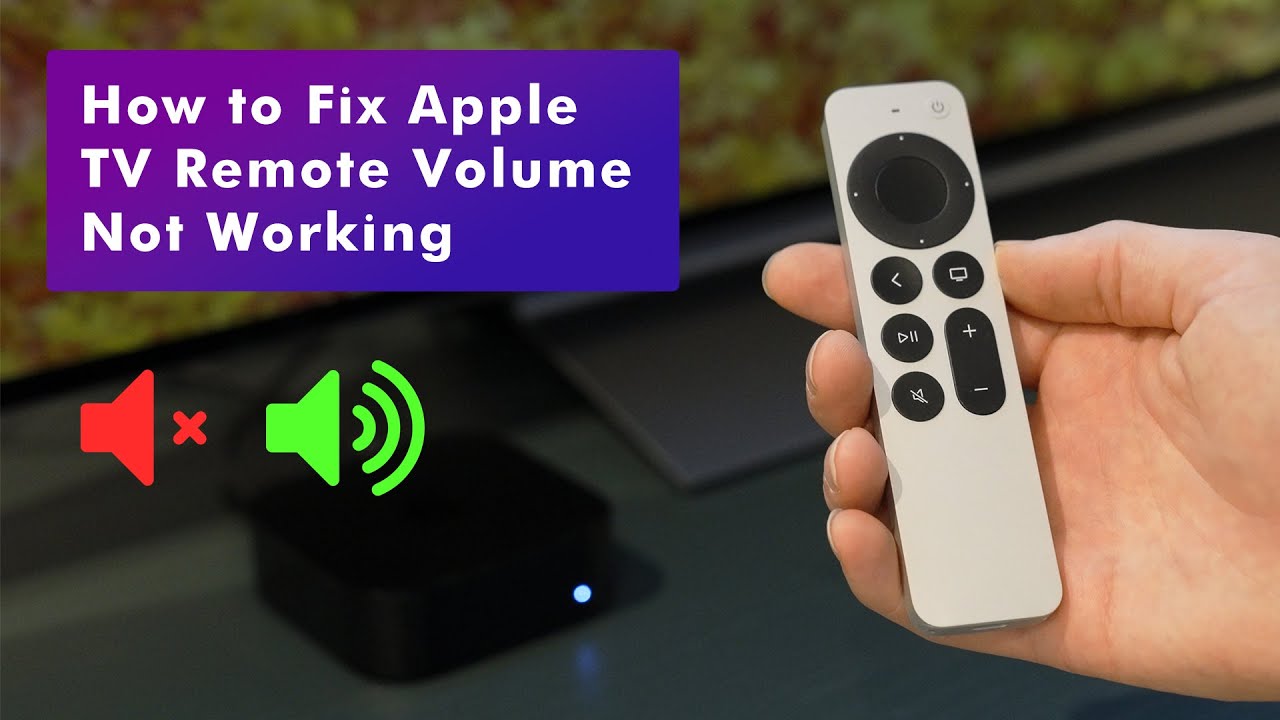 apple tv remote volume not working