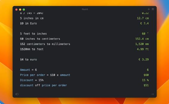 Use a natural language sentence with your variable names to get a solution 