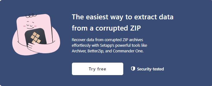 corrupted ZIP