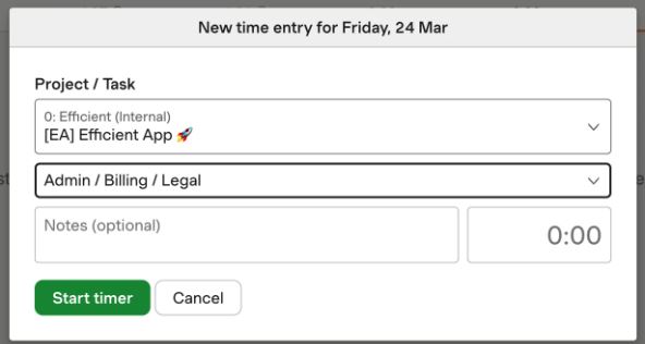  time tracking tool like Harvest