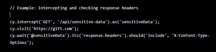 Another way of performing security testing is request intercept