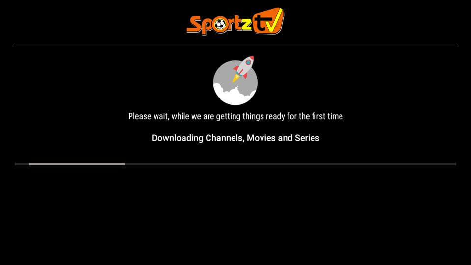 Wait for a few minutes to download all the IPTV channels.