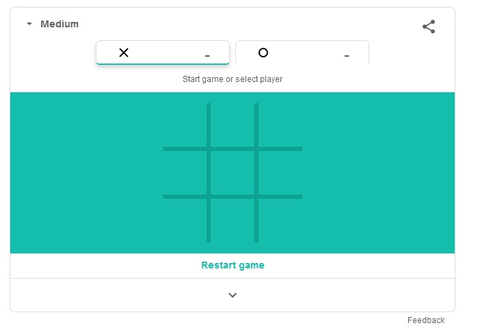 Google Tic-Tac-Toe